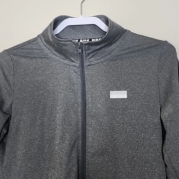 Pink Victoria secret ultimate grey long-sleeved  top size small - Picture 2 of 6